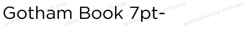Gotham Book 7pt字体转换